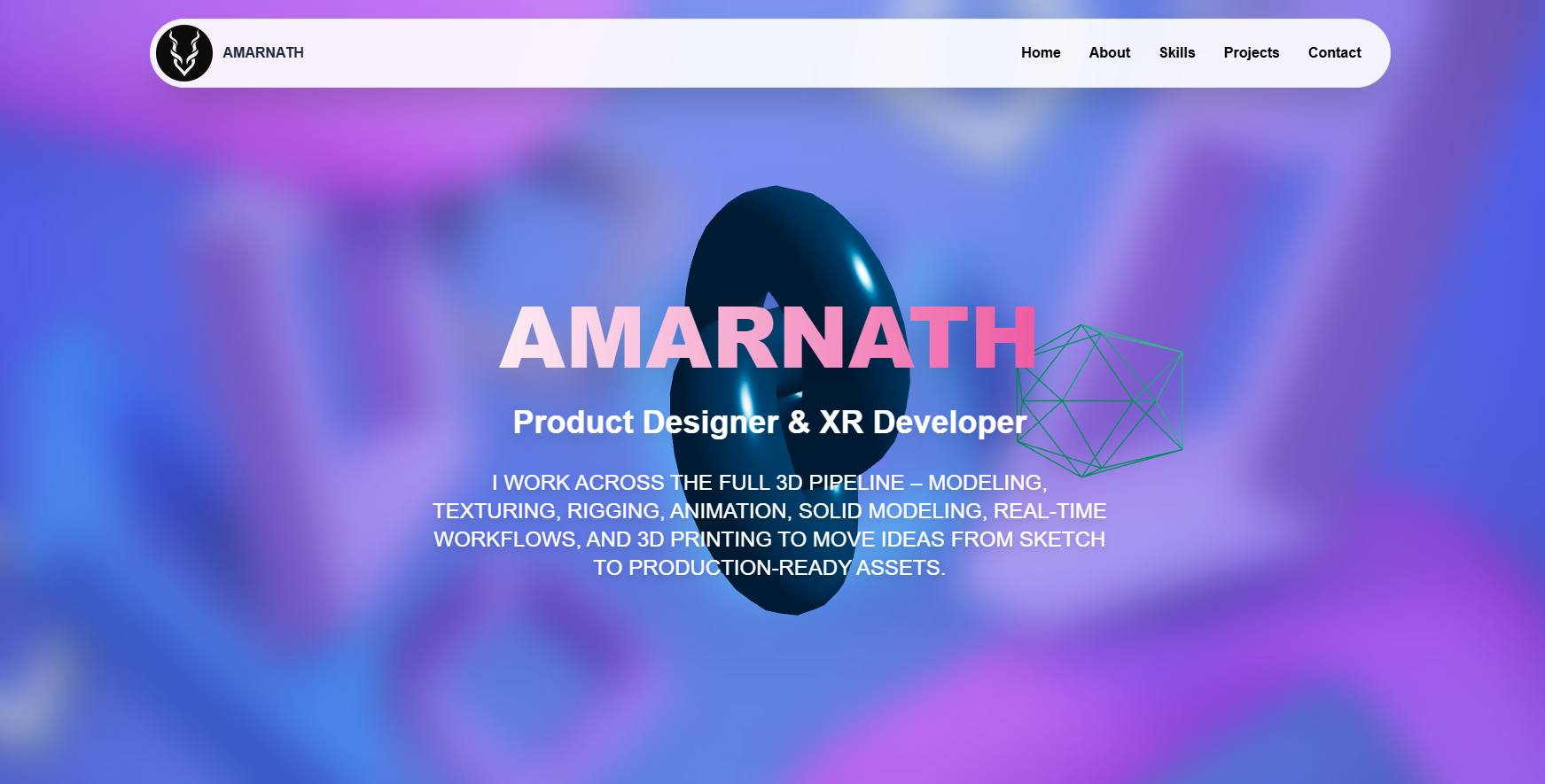 Amarnath Portfolio Website